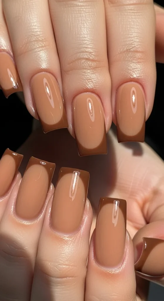 Glossy Caramel & Mocha Dual Tone