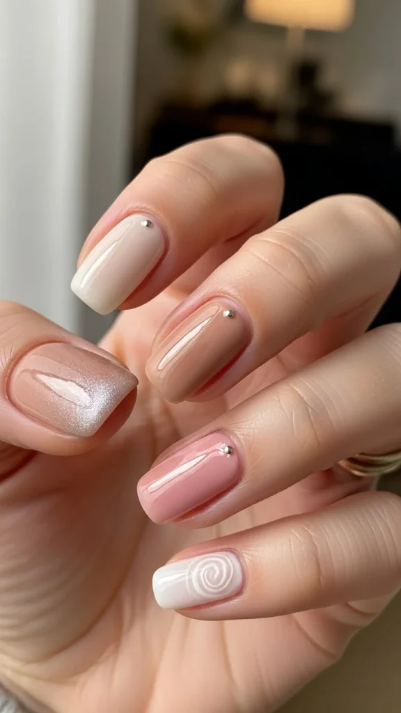 Glossy Neutrals with Soft Detailing