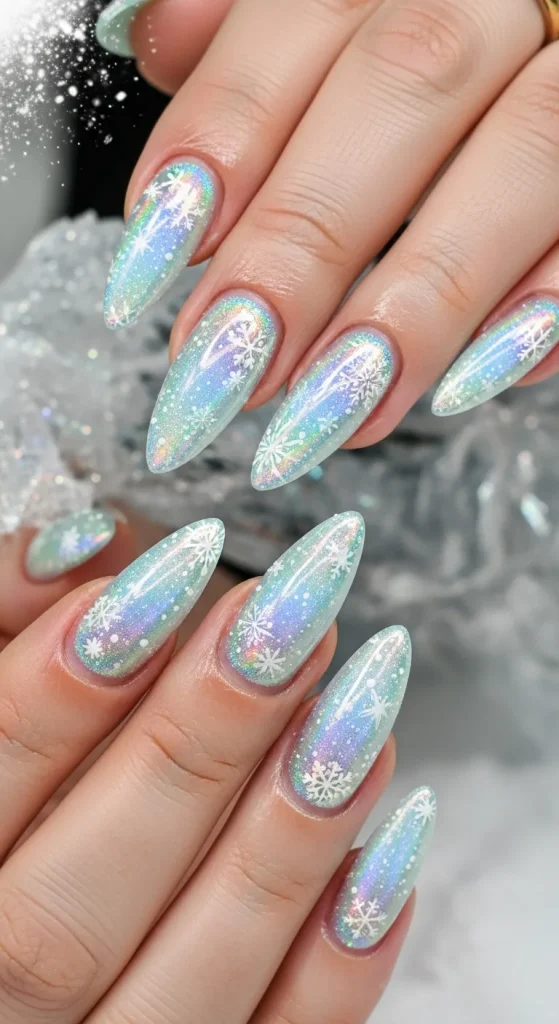 Icy Holographic Nails