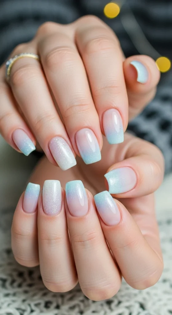 Icy Ombre Tips