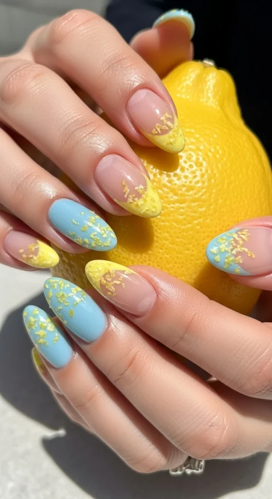 Lemon Zest French Tips