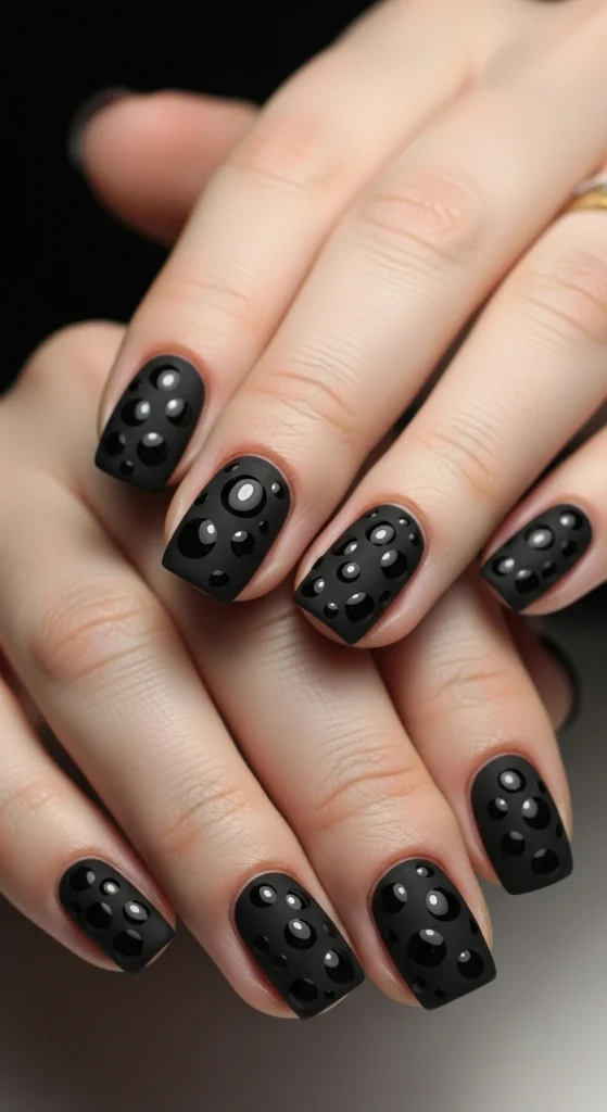 Matte Dots with Glossy Accents