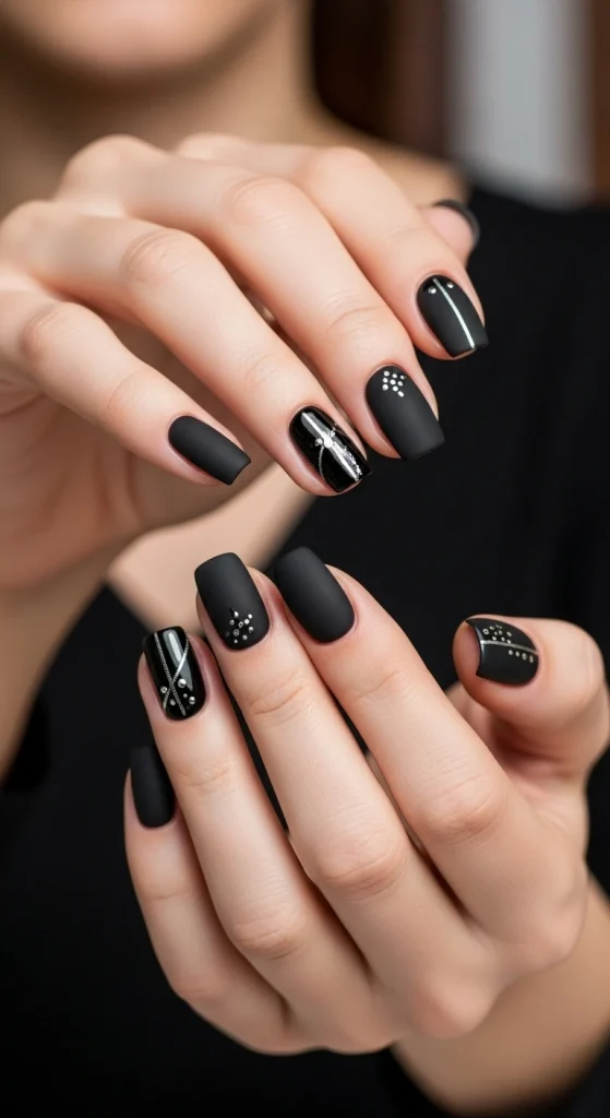 Matte Finish with Glossy Accents