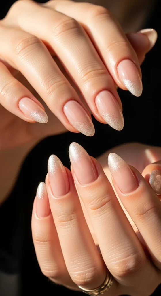 Micro Shimmer Tips with a Gentle Sparkle