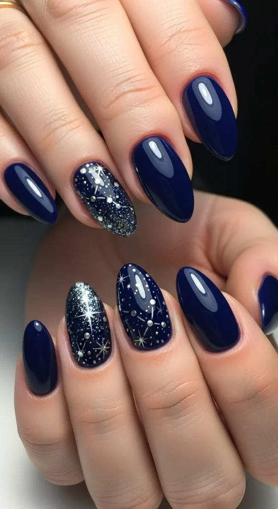 Midnight Blue and Starry Sky Accents