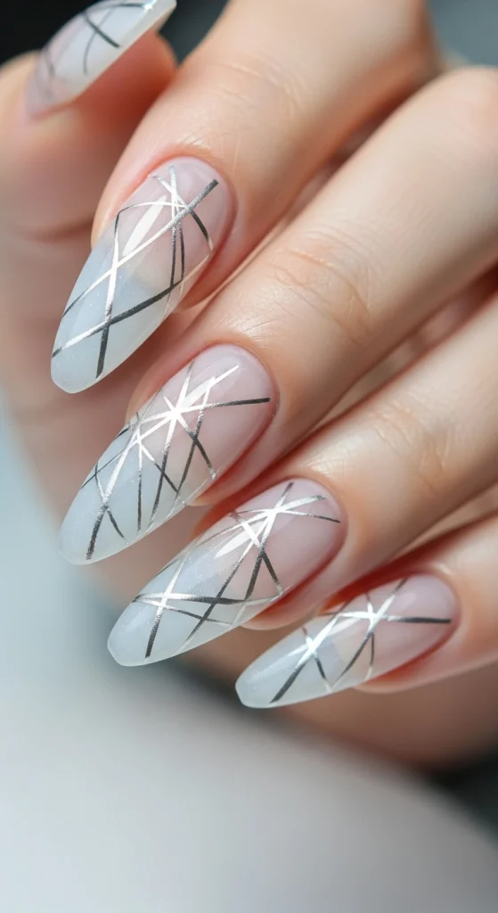 Minimal Silver Lines for a Chic Frozen Effect