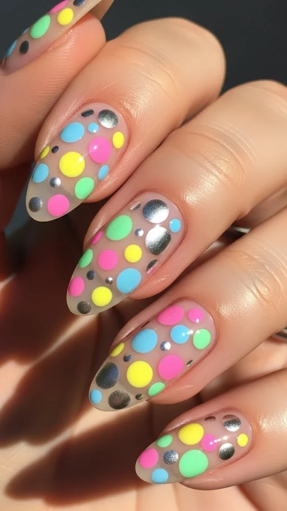 Mixed Dot Sizes for a Playful, Trendy Look