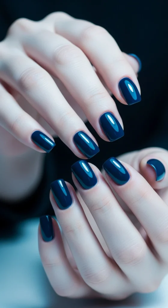 Navy Blue Elegance for a Cool-Toned Mood