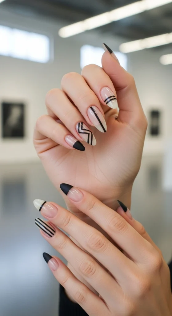 Negative Space Stripes for a Modern Twist