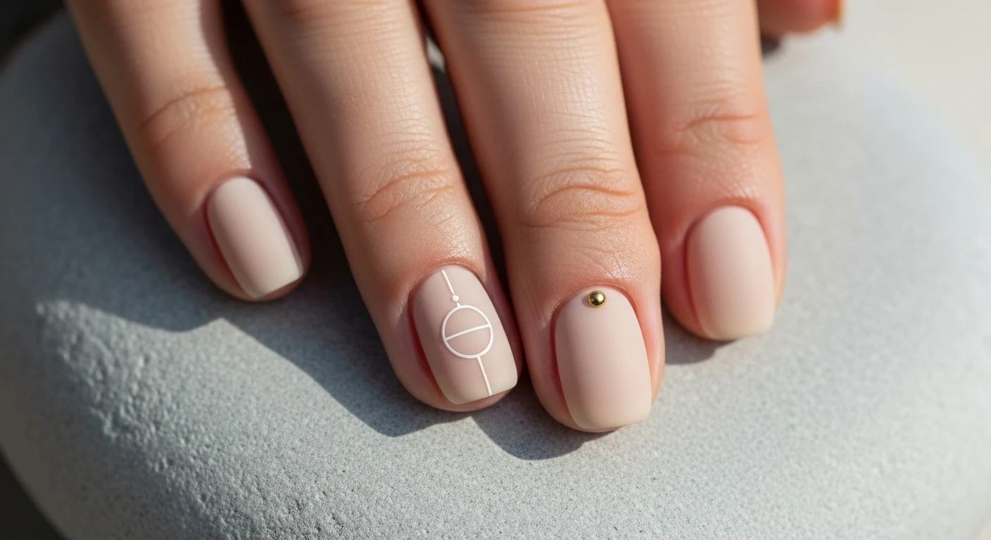Neutral Nail Art