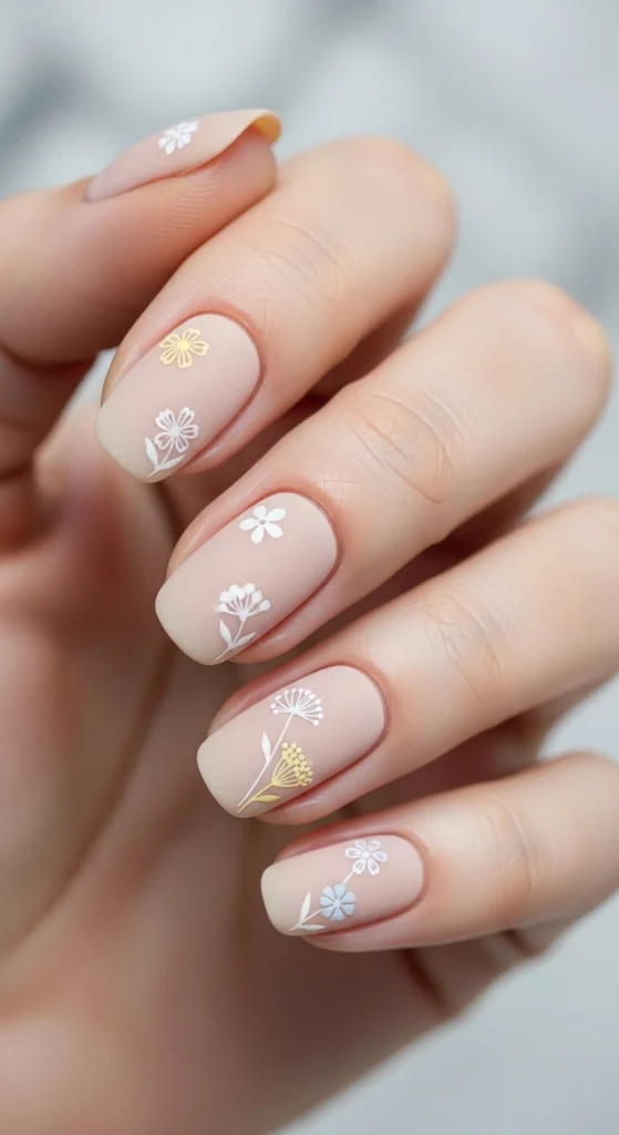 Neutral Wildflower Accents for a Minimalist Style