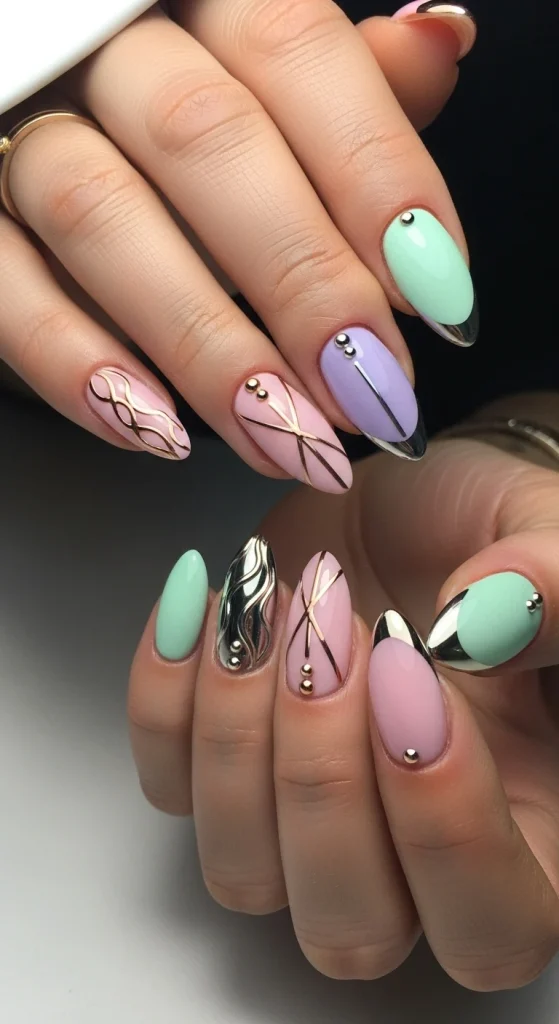 Polished Metallic Touches for Modern Spring Glam