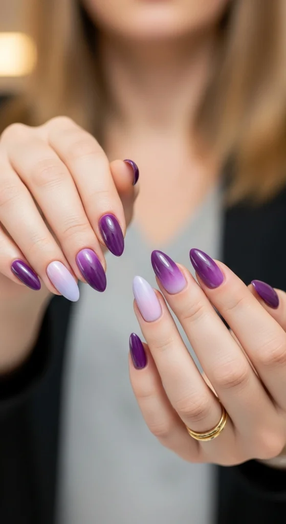Purple Ombre with a Touch of Mystery