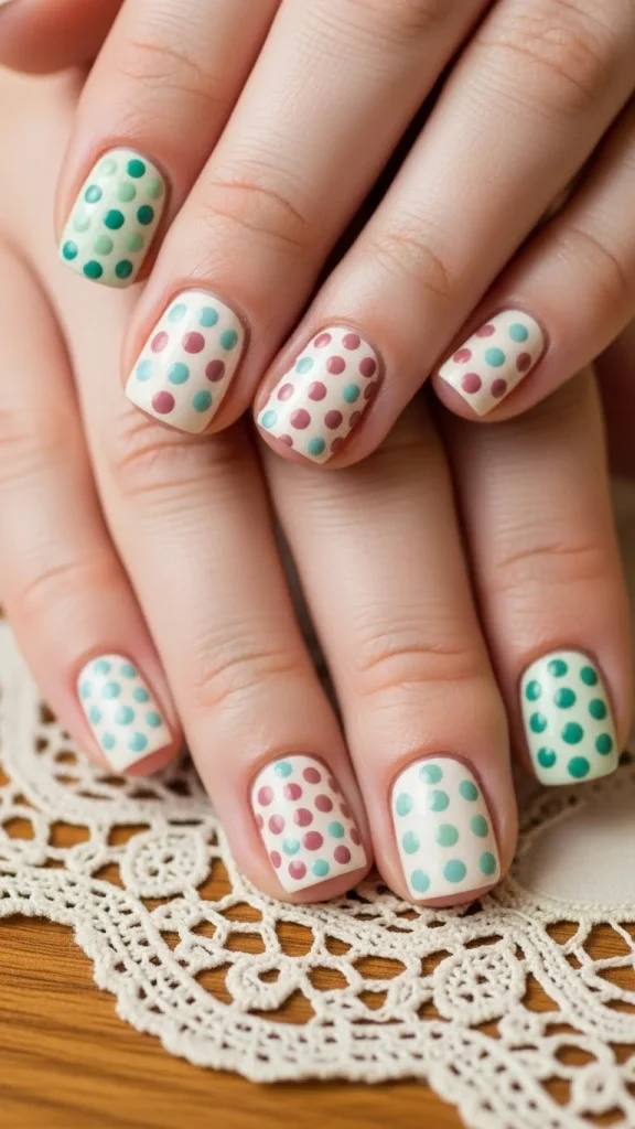 Retro-Inspired Dot Layouts for Vintage Charm