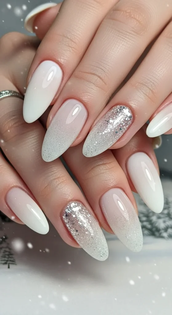 Snowy White Ombre