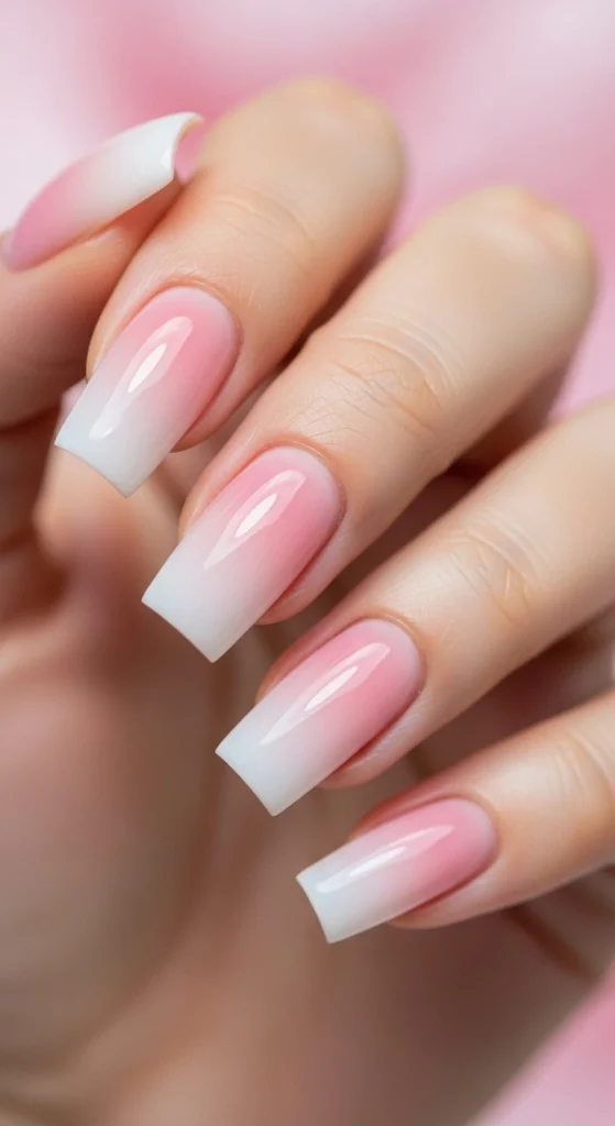 Soft Gradient Ballet Pink Fade