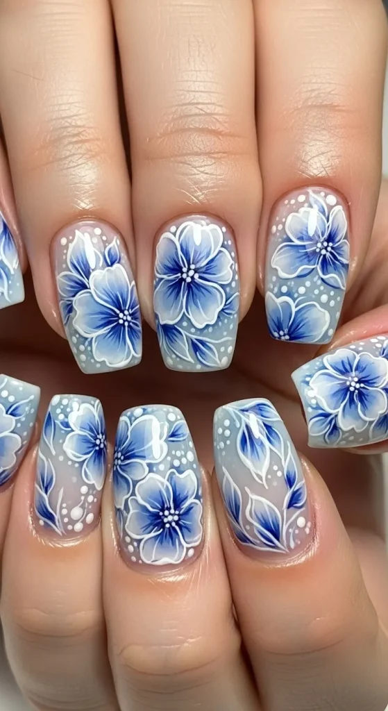 Soft Petal Breeze Nails