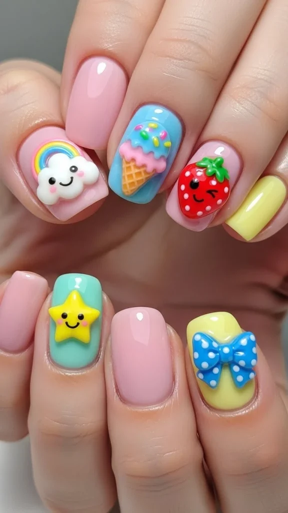 Sweet Cartoon Accents for a Fun Pop