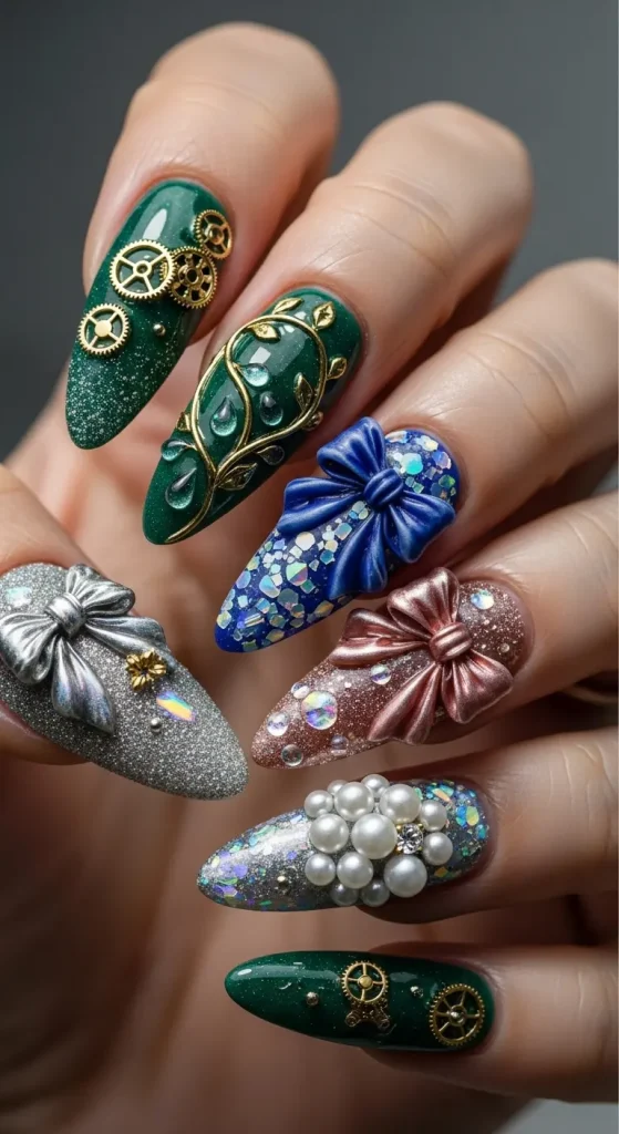 Textured and 3D Nail Art