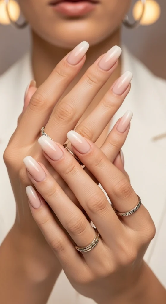The Charm of Neutral Ombre Nails