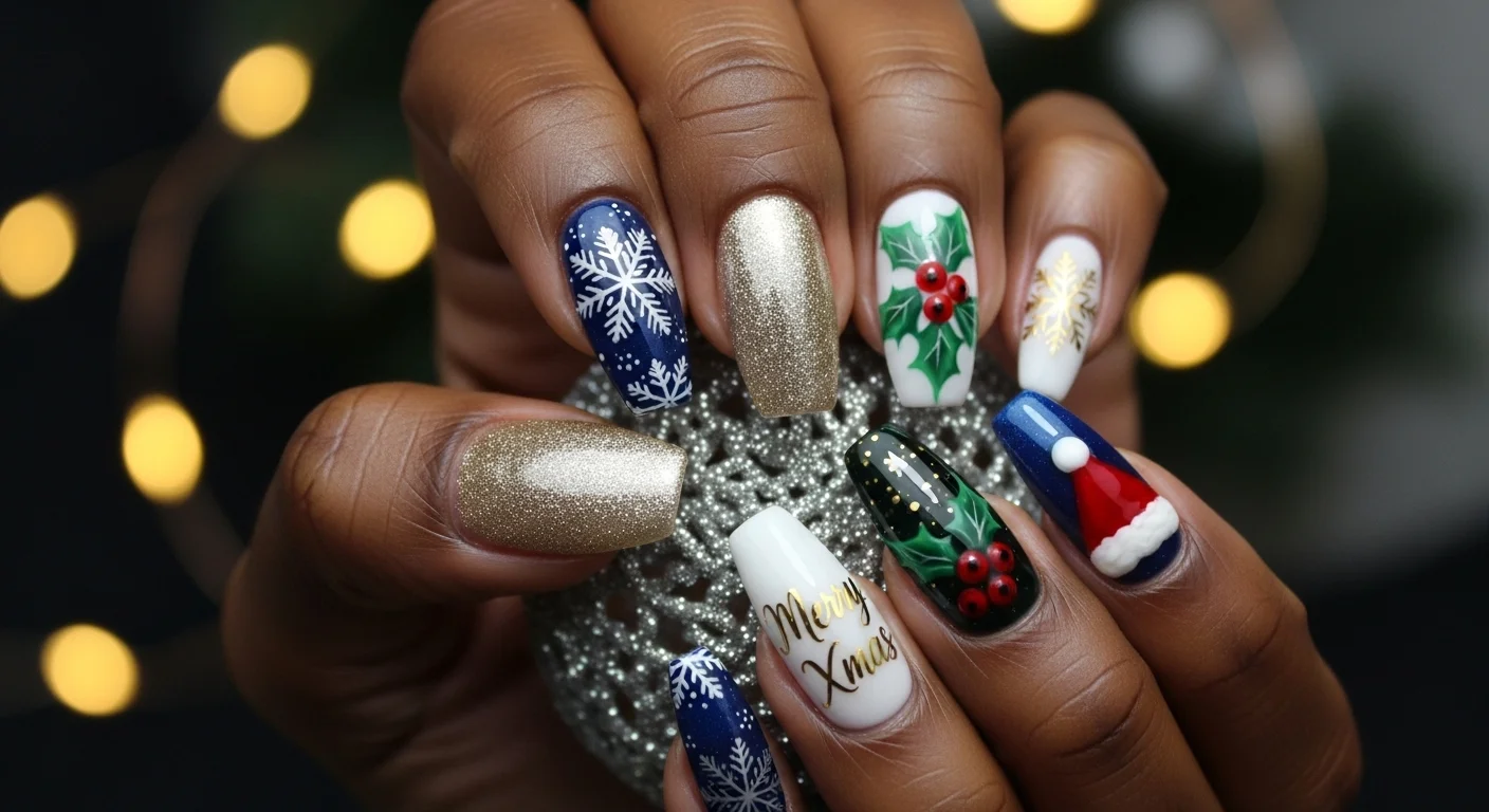 Top 10 Christmas Nail Ideas for Black Women