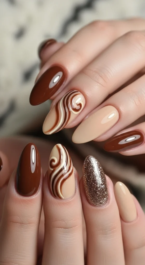 Warm Brown and Caramel Tones