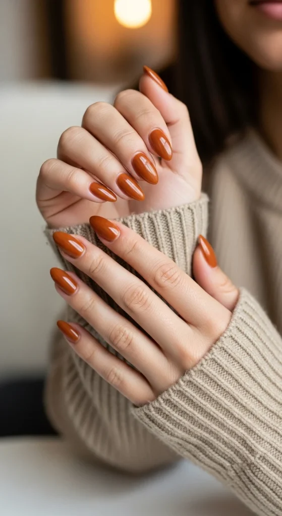 Warm Caramel Nails for Everyday Comfort