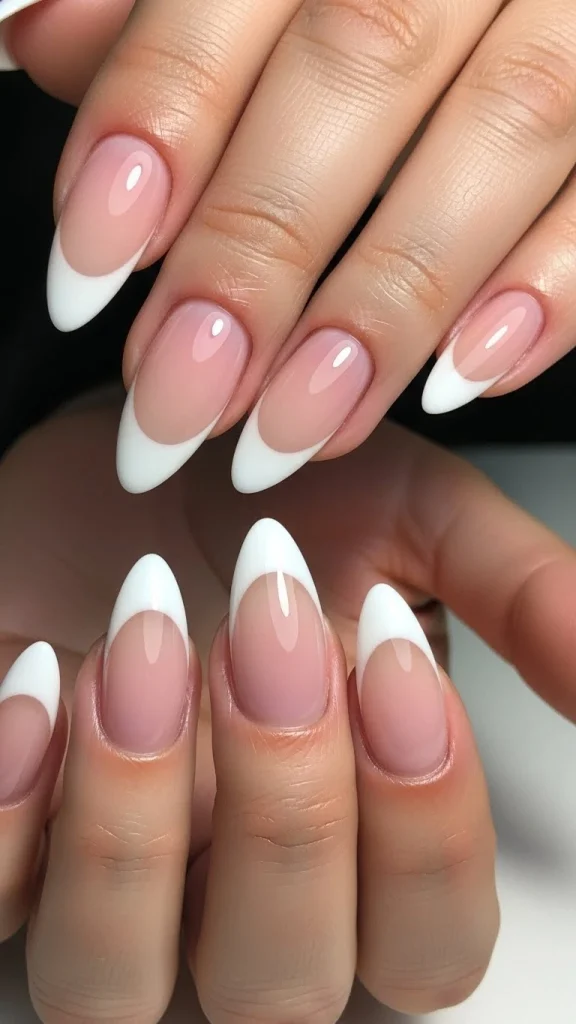 . Almond Shapes with Balanced Tips