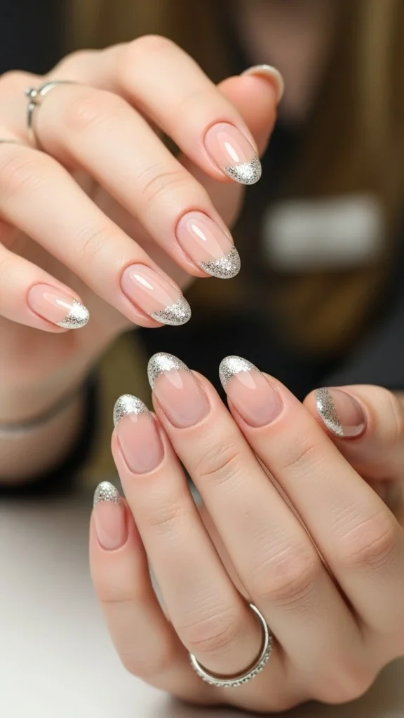 Barely-There Glitter Edging