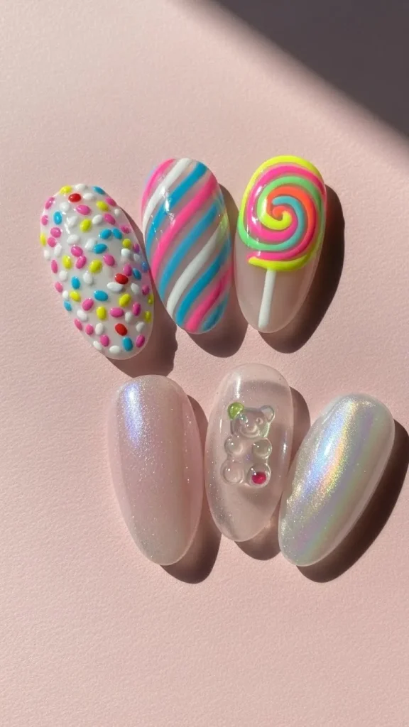 Candy-Inspired Nails for Sweet and Fun Looks