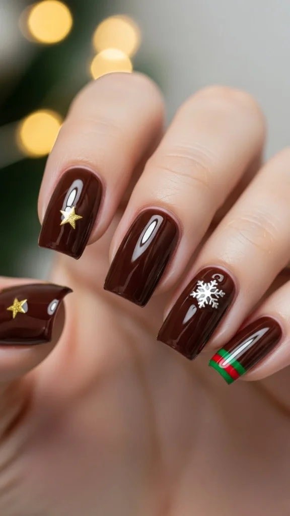 Chocolate Brown with Gloss Finish