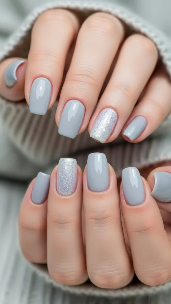 Classy Winter Nails with Subtle Gloss
