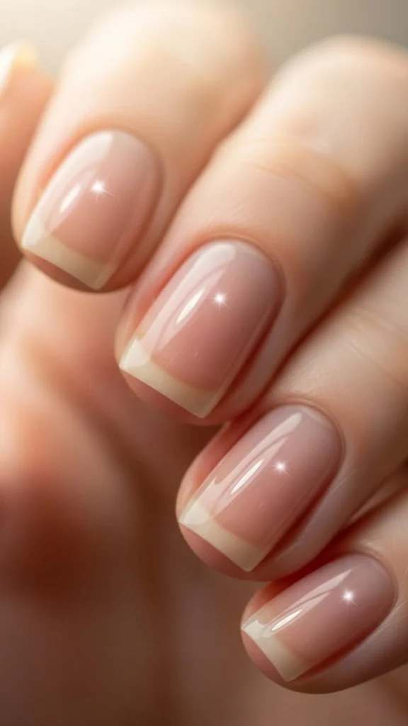 Clear Gloss with Focus on Nail Health