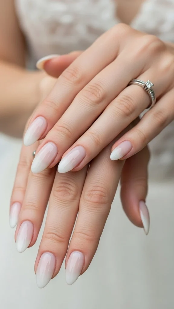 Cloudy Milky White for a Clean Bridal Finish