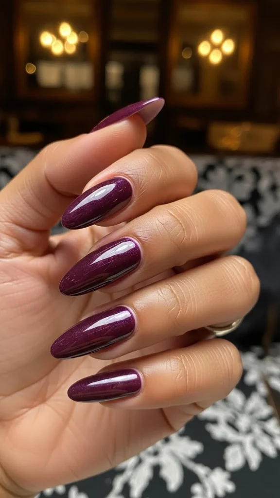 Deep Plum Nails for Luxe, Evening-Ready Style