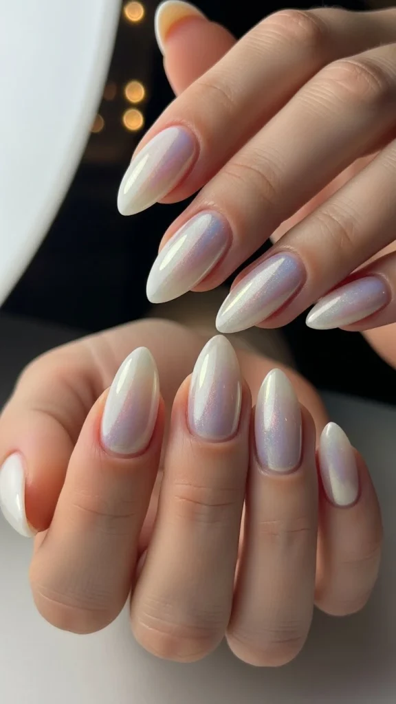 Frosted Pearl Sheen for a Soft Glow