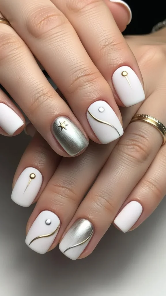 Gentle Metallic Accents for Subtle Festivity