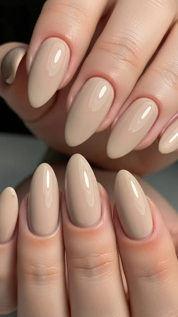 Glossy Nude Beige for Timeless Simplicity