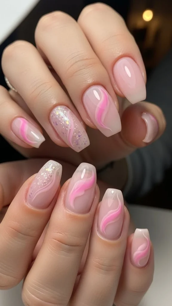 Milky Pink Short Nail Style