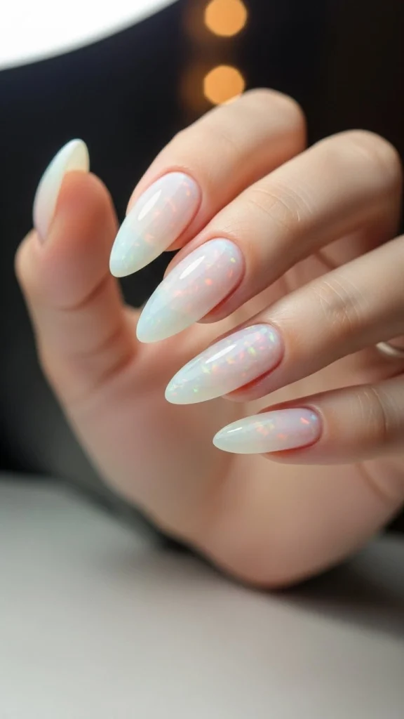 Milky White Nails for a Soft-Glow Aesthetic