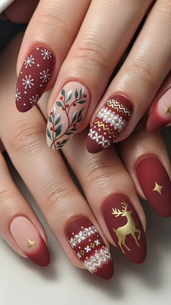 Muted Red Tones Inspired by Winter Accessories