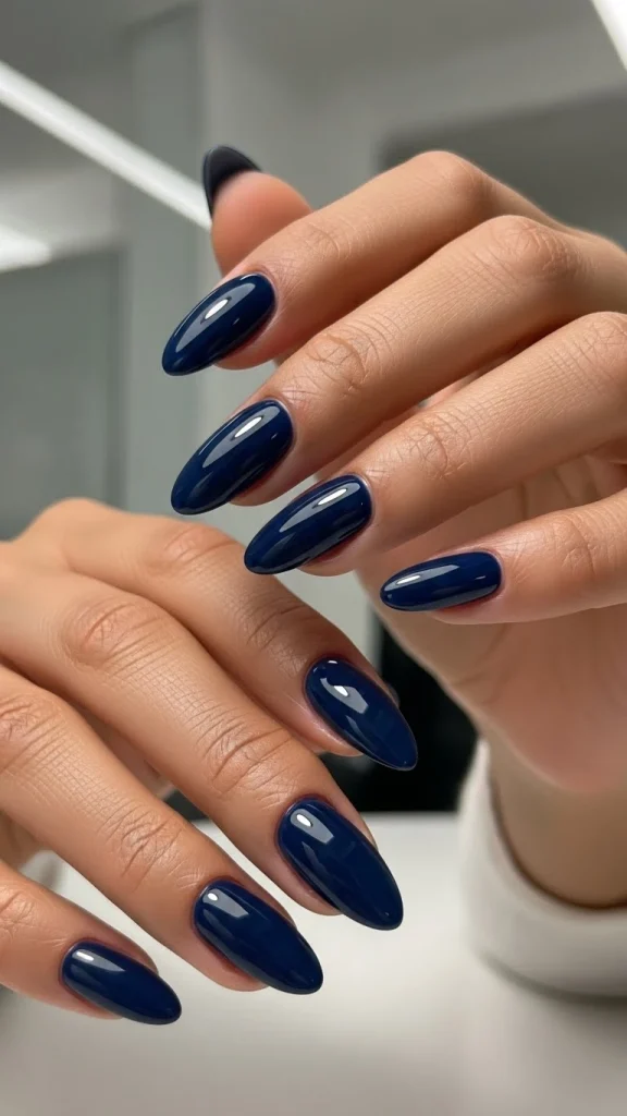 Navy Blue Nails for a Rich, Modern Finish