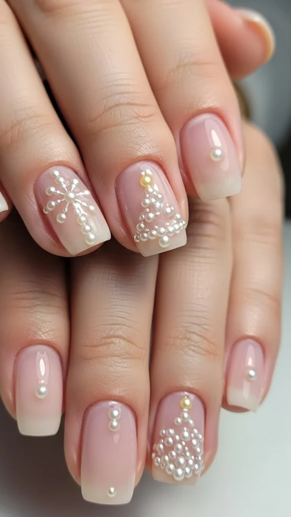 Neutral Base with Tiny Pearl Accent