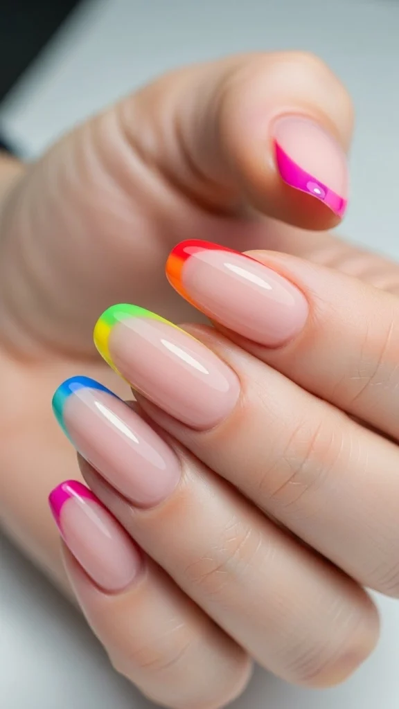 Radiant Rainbow Tips for a Playful Mood