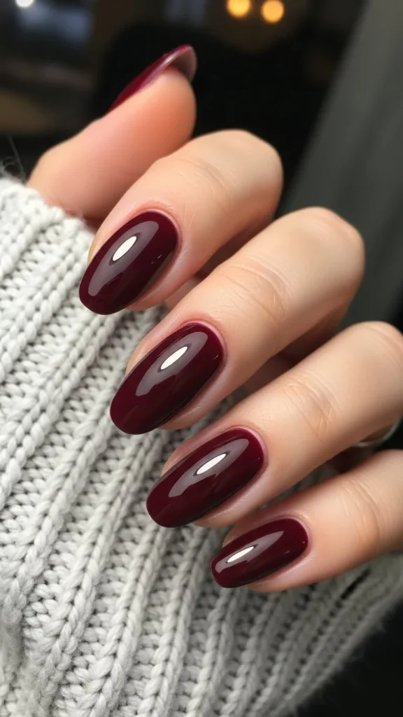 Rich Burgundy for Chic, Cool-Weather Style