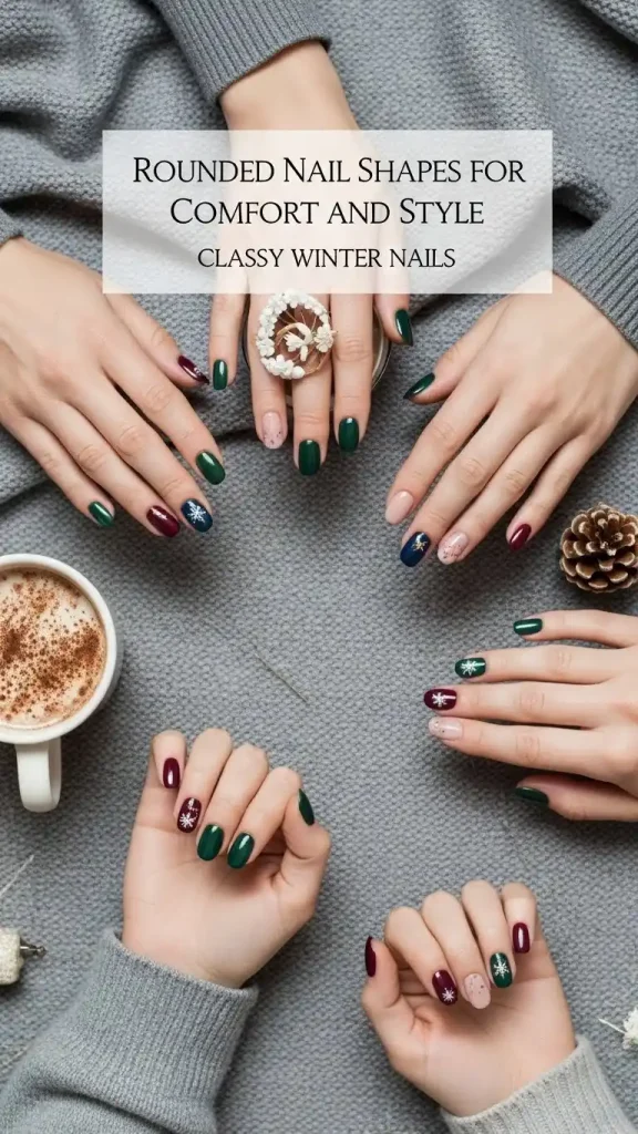 Rounded Nail Shapes for Comfort and Style