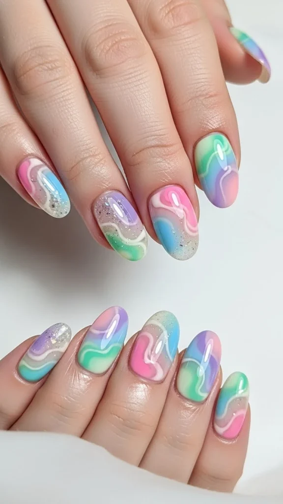 Rounded Shapes with Soft Color Flow