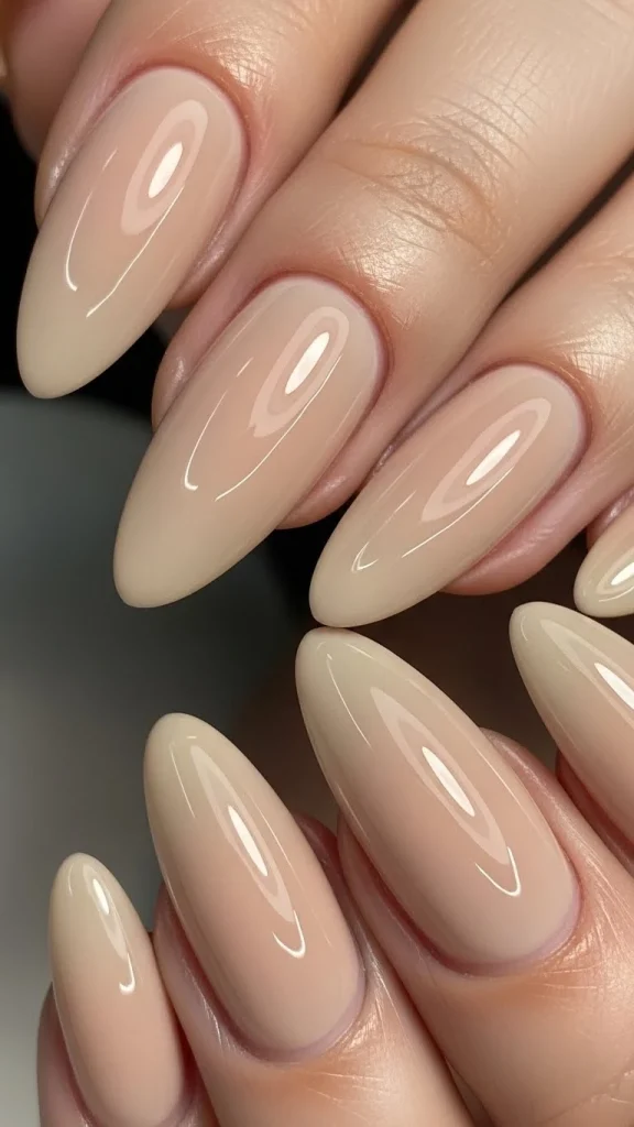 Soft Beige With a Glossed Finish