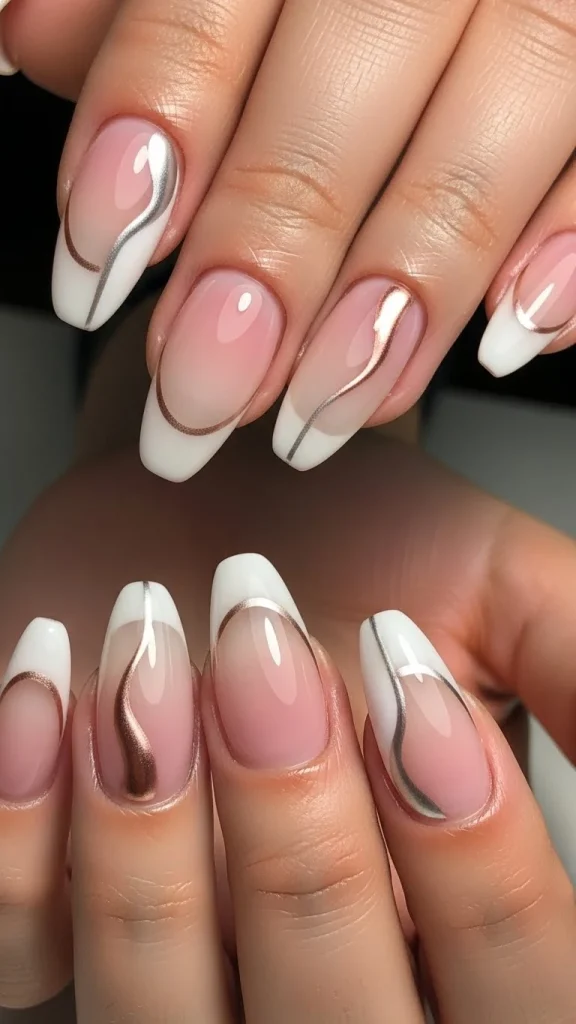 Soft French Tips with a Modern Twist