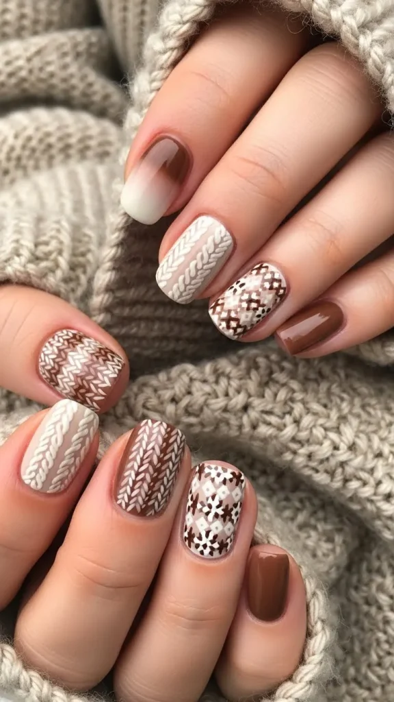 Soft Mocha Tones That Match Knitwear